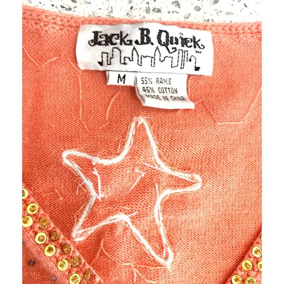 Vintage Jack B Quick Women's Top Size Medium Starfish - Picture 4 of 15
